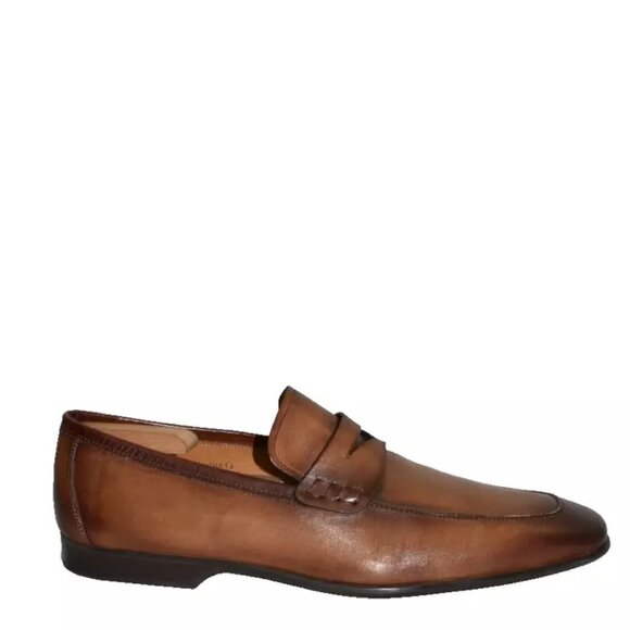 New! Magnanni Ramiro II Midbrown Penny Loafers Size 13 M 18041 DD471